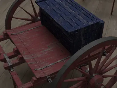 Civil War Carts 3D model