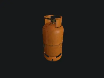 Gas Bottle pbr Low-poly 3D model