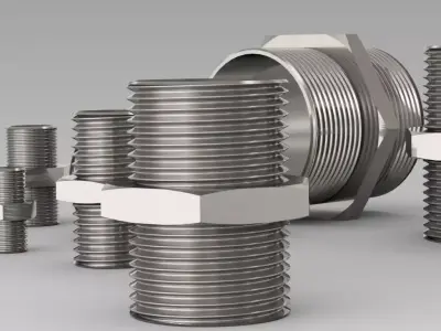 Straight Connector  - Nipel - Pipe Adapter 3D model