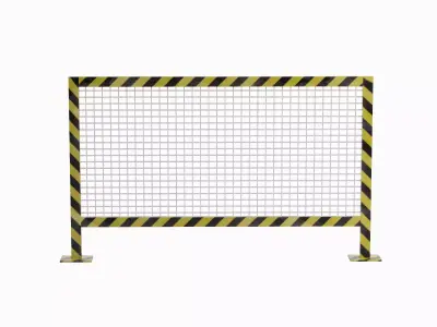 Road Barricade Set C Low-poly 3D model