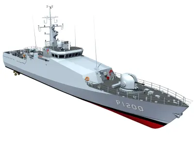 Turkish Tuzla Class Patrol Boat 3D model