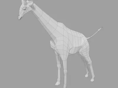 Giraffe Low-poly 3D model shop