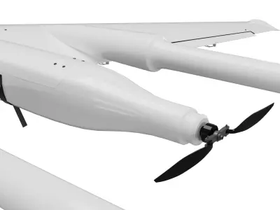 Dron Concept 03 3D model UAV Dron Low-poly 3D model