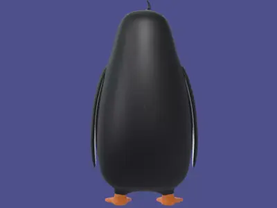 Hand Painted Penguin Free 3D model
