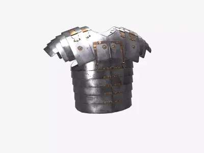 Ancient Armor LoricaSegmentata 3D Model Game Ready PBR Low Poly Low-poly 3D model