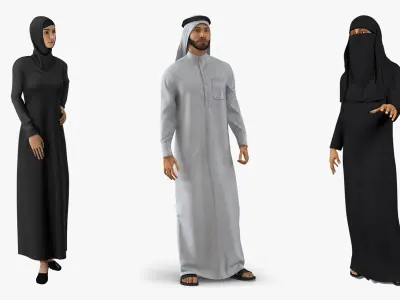  Arab People Collection 2 Rigged for Maya 