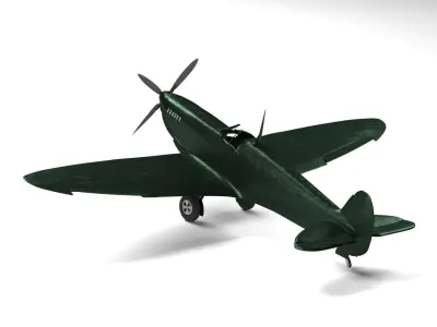 Spitfire plane 3D model