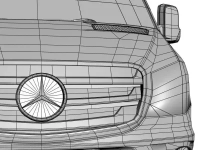 Transportation bus 3D model