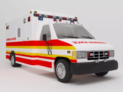 Ambulance 4K 3D model