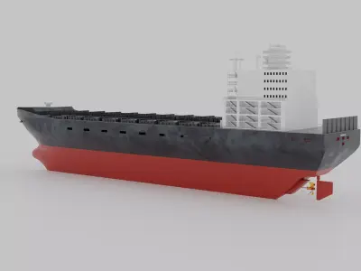 Okinava Freight ship 3D model