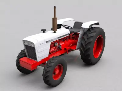 David Brown 1410 1974 Tractor 3D model