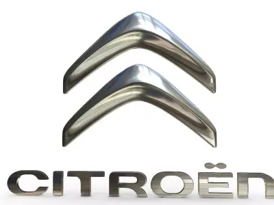 citroen logo 3D model