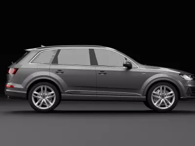 Audi Q7 Tfsi e Grey 3D model