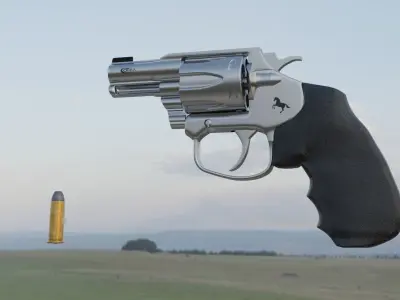 Colt Cobra Revolver 3D model
