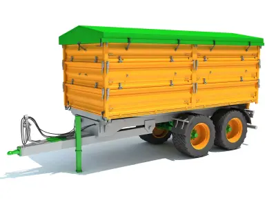 Farm Tipping Trailer 3D model
