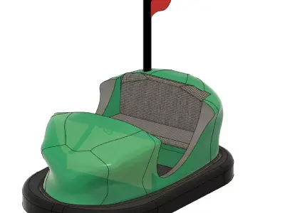 Bumper car 3D print model