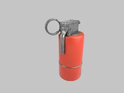 Smoke Grenade Low-poly 3D model 5
