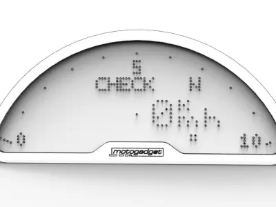 Motogadget Motoscope Pro Digital Dashboard 3D model