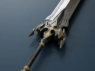 Fantasy style sword 59 3D model