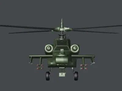 Boeing AH-64 Apache Helicopter 3D model