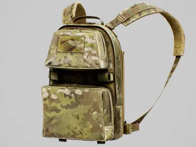 TYR Tactical Tuesday Huron Collapsible Direct Action V2 Low-poly 3D model