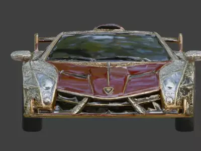 Luxury Jeweled Pagani Huayra Masterpiece 3d Low-poly 3D model