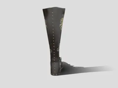 Medieval - Boots - Stylised Low-poly 3D model