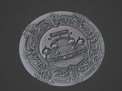 Car Pendant Medallion 3D print model