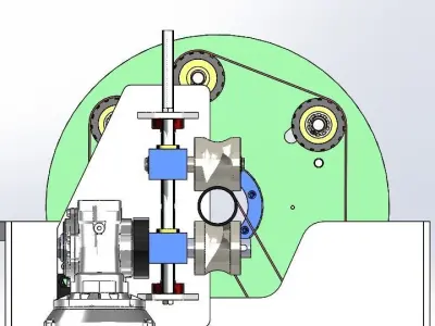 Tube Rotary Polishing Machine 3D model