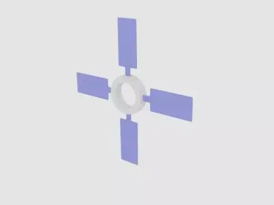  Simple Fanfan  Free low-poly 3D model