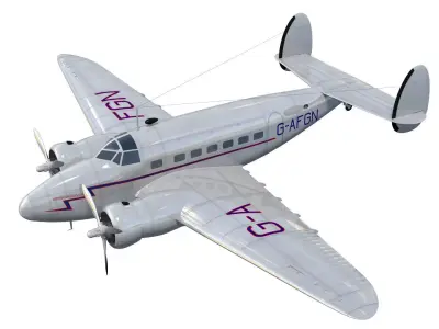 Lockheed L-14 Super Electra 3D model purchase
