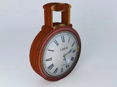 Eco Rail Track LNER Station Clock  DummyOld Steam Days Free 3D model