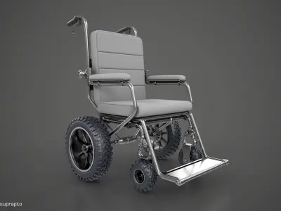 Off road Wheelchair 3D model purchase