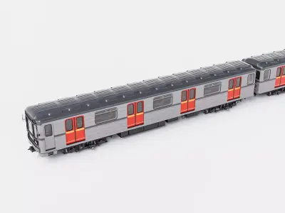 81-71 Prague metro train set - Metro Praha 3D model