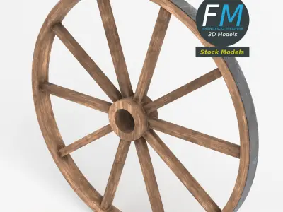 Cart wheel 3D model buy