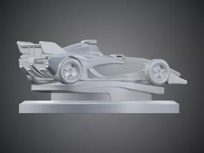 Formula Race Car Statue 3D Print Model PM-401 3D print model