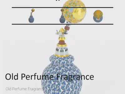 Old Perfume Fragrance 3D model