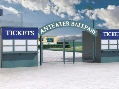 University Baseball Stadium 3D model