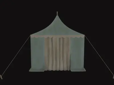 Medieval Tent V03 Low-poly 3D model