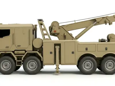 Heavy Tactical Military Recovery Vehicle 3D model