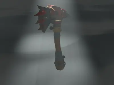 Dark Axe Low-poly 3D model