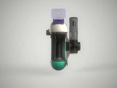 Sci-fi Weapon - Grenade Ball Launcher Low-poly 3D model