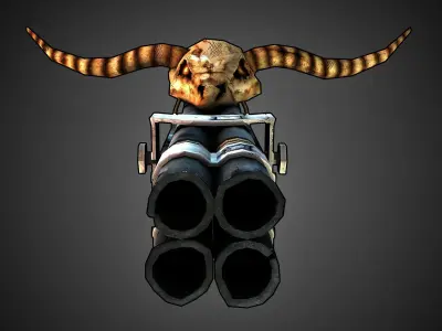 Outlaw Shotgun Low-poly 3D model