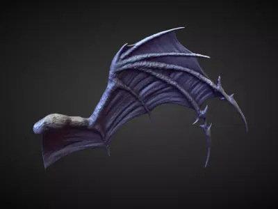 WING42 high poly sculpt 3D model