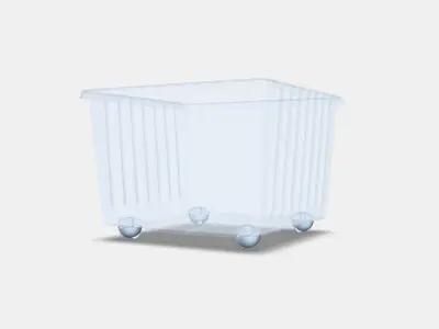 VESSLA box on castors 3D model