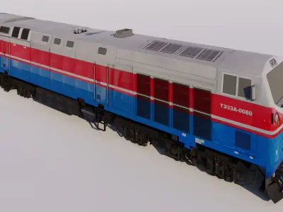 TE33A Diesel Locomotive 3D model