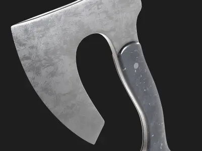 tactical axe Low-poly 3D model