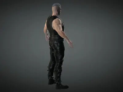 Till Lindemann Low-poly 3D model