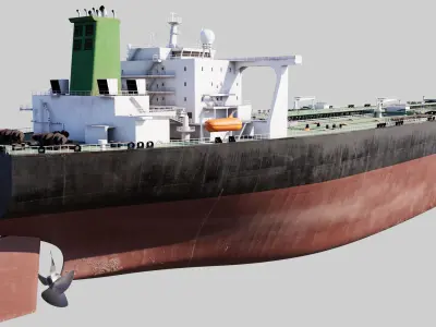 Oil Tanker PBR 3D model