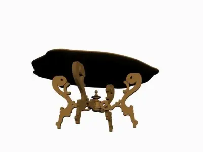 wooden table Free 3D model get